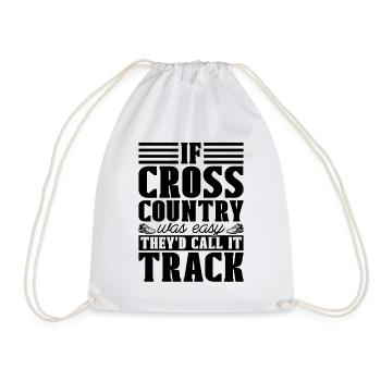 Si le cross-country était un coureur de marathon - Sac de sport léger - blanc - Devant