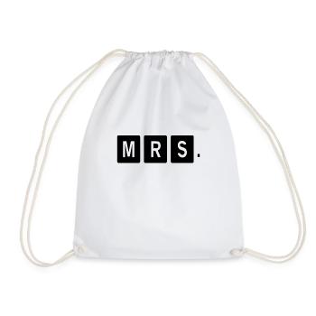 Mr Mrs Teamshirt - Turnbeutel - Weiß - Vorne