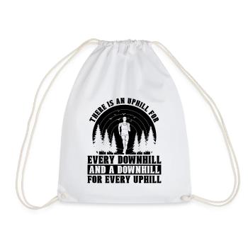 Il y a une montée pour chaque athlète coureur de trail - Sac de sport léger - blanc - Devant