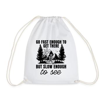 Allez assez vite pour suivre les athlètes de course de trail Trail Runner - Sac de sport léger - blanc - Devant