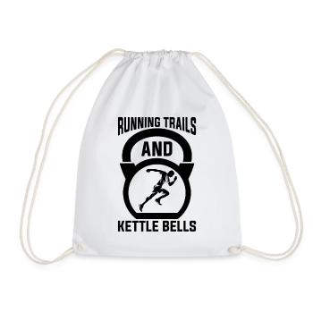 Running Trails And Marathoner Trail Runner - Turnbeutel - Weiß - Vorne