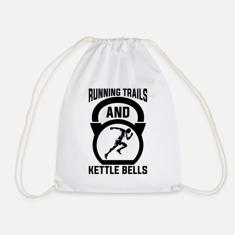 Running Trails And Marathoner Trail Runner - Turnbeutel - Weiß