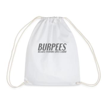 Burpee dicton - Sac de sport léger - blanc - Devant
