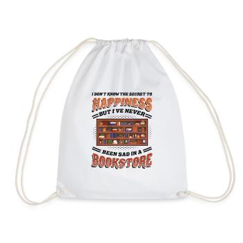 Bookseller, librarian, book lover - Drawstring Bag - white - Front