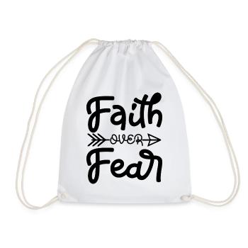 Faith Over Fear - Turnbeutel - Weiß - Vorne