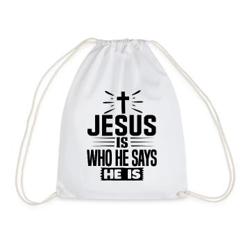 Jésus est ce qu’il dit être - Jésus-Christ - Sac de sport léger - blanc - Devant