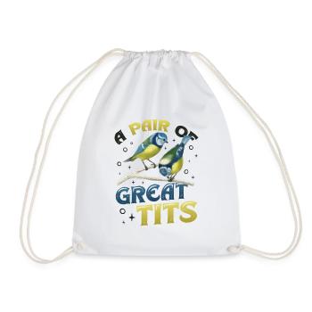 Une paire d’ornithologues géniaux - Sac de sport léger - blanc - Devant