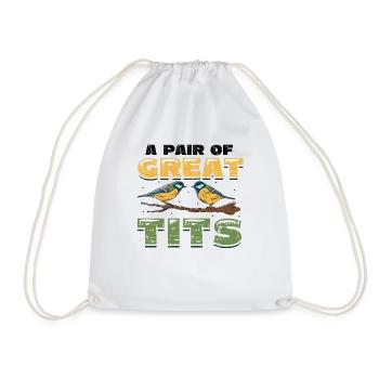 Une paire d’ornithologues géniaux - Sac de sport léger - blanc - Devant