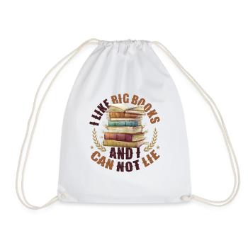 J’aime les gros livres et je ne peux pas mentir - Sac de sport léger - blanc - Devant