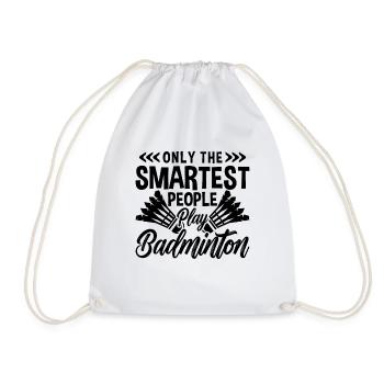 Seul le joueur de badminton le plus intelligent - Sac de sport léger - blanc - Devant