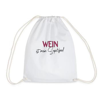 cooler Wein Spruch - Turnbeutel - Weiß - Vorne