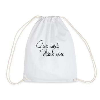 Dicton du vin - Sac de sport léger - blanc - Devant