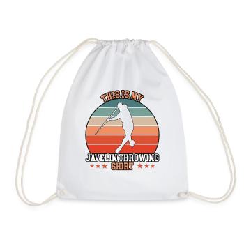 Lancer de javelot Lancer de javelot - Sac de sport léger - blanc - Devant