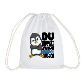 Kannst mich mal am Südpol küssen Pinguine - Turnbeutel - Weiß - Vorne