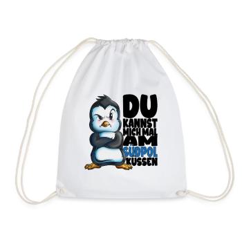 Kannst mich mal am Südpol küssen Pinguine - Turnbeutel - Weiß - Vorne