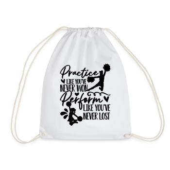 Entraînez-vous comme vous n’avez jamais encouragé les pom-pom girls de l’équipe - Sac de sport léger - blanc - Devant