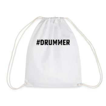 Drummer Musician Drum Player Drummer - Turnbeutel - Weiß - Vorne