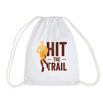 Courir dans la forêt Course en sentier Coureurs Jogging Joggers - Sac de sport léger - blanc - Devant