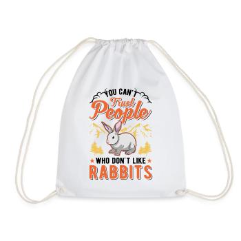 Lapin Cadeau Lapin Lapin Lapin - Sac de sport léger - blanc - Devant