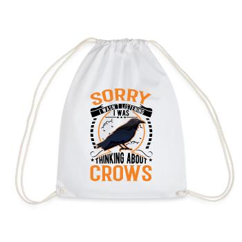 Crow Raven Crow Crow Husbandry Crow Breeder - Drawstring Bag - white - Front