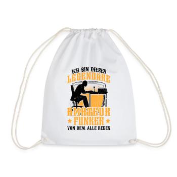 Legendärer Amateurfunker Hobbyfunker - Turnbeutel - Weiß - Vorne