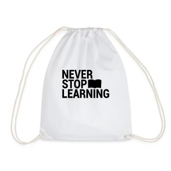 Apprendre à dicter - Sac de sport léger - blanc - Devant