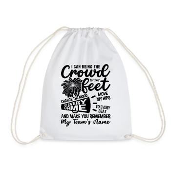 I Can Bring The Crowd Cheering Dancer Cheerleader - Drawstring Bag - white - Front