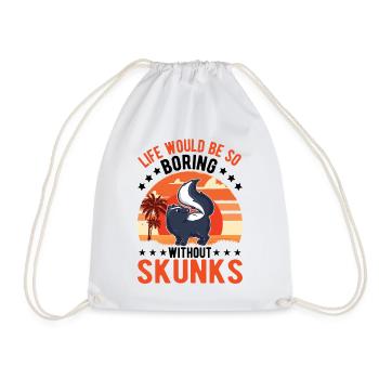Cadeau Skunk - Sac de sport léger - blanc - Devant