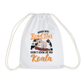 Koala Gift Koala Bear - Drawstring Bag - white - Front