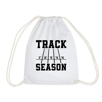 Track Season Triathlon Athletic Running Sprinter - Turnbeutel - Weiß - Vorne