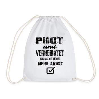 Pilot - Turnbeutel - Weiß - Vorne
