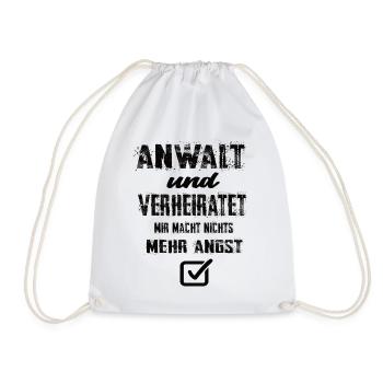 Anwalt - Turnbeutel - Weiß - Vorne