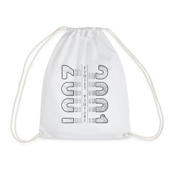 Finest Vintage 2001 Year of birth 2001 Birthday - Drawstring Bag - white - Front