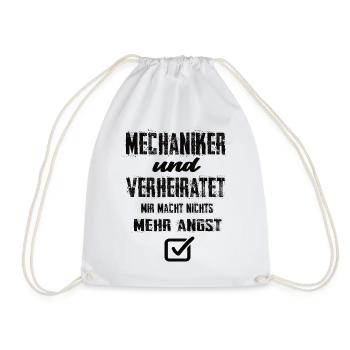 Mechaniker und Verheiratet - Turnbeutel - Weiß - Vorne