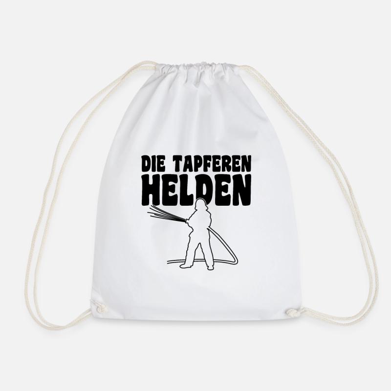Feuerwehr Tapfere Helden - Turnbeutel - Weiß