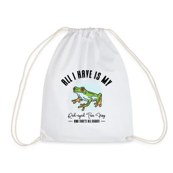 Rainette aux yeux rouges Mignon - Sac de sport léger - blanc - Devant