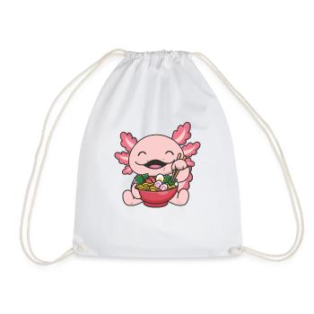 Mais d’abord ramen axolotl sucré mange ramen ramen - Sac de sport léger - blanc - Devant
