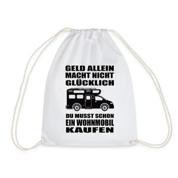 Wohnmobil - Turnbeutel - Weiß - Vorne