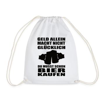 Bier - Turnbeutel - Weiß - Vorne