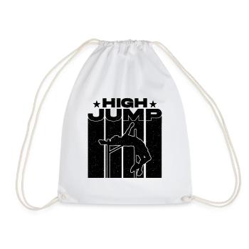 Saut en hauteur Retro aime courir le lancer du poids - Sac de sport léger - blanc - Devant