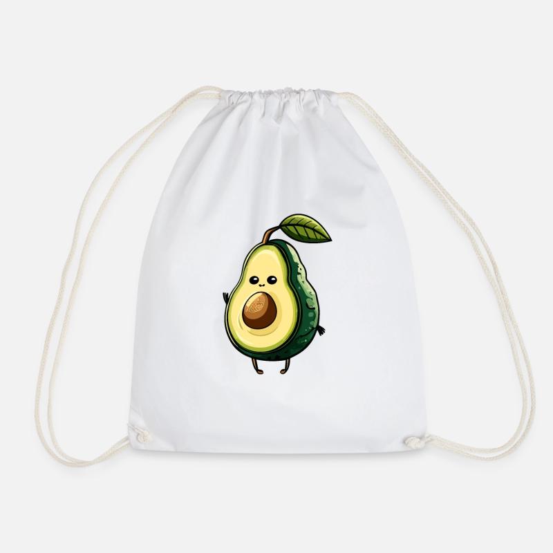 Avocado - Turnbeutel - Weiß