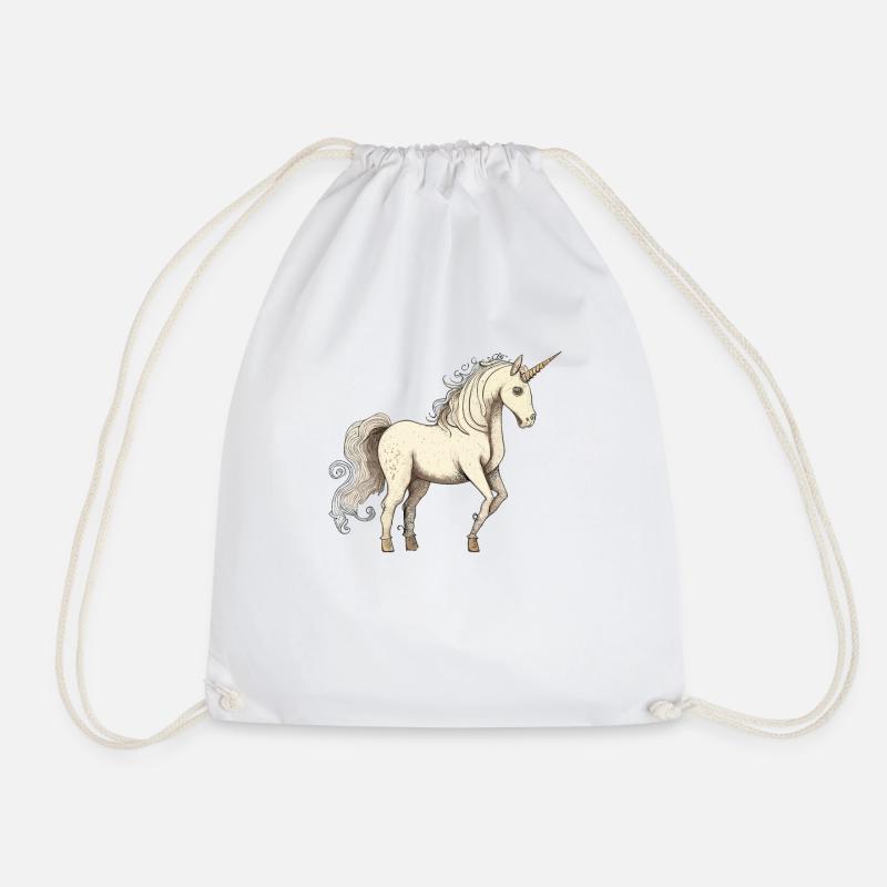 Unicorn unicorn - Drawstring Bag - white