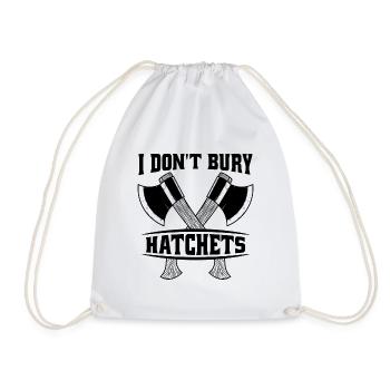 Je n’enterre pas les hachettes Lancer de hache Lanceur de hache - Sac de sport léger - blanc - Devant