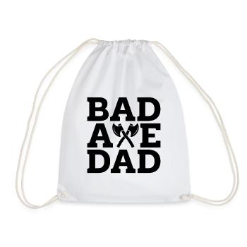 Bad Axe Dad Hatchet Throwing Bullseye Axe Thrower - Sac de sport léger - blanc - Devant