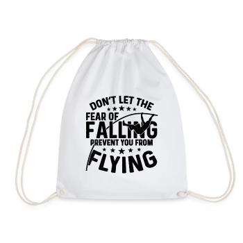 Don't Let The Fear Of Loves High Jump Pole Vaulter - Drawstring Bag - white - Front