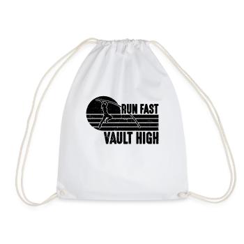 Run Fast Vault High Track And Field Pole Vaulter - Sac de sport léger - blanc - Devant