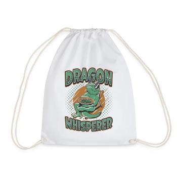 Murmure de dragon barbu, amoureux des reptiles - Sac de sport léger - blanc - Devant