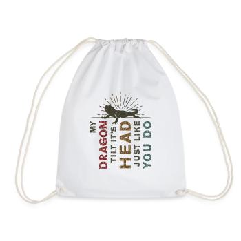 Mon dragon incline la tête, tout comme toi - Sac de sport léger - blanc - Devant