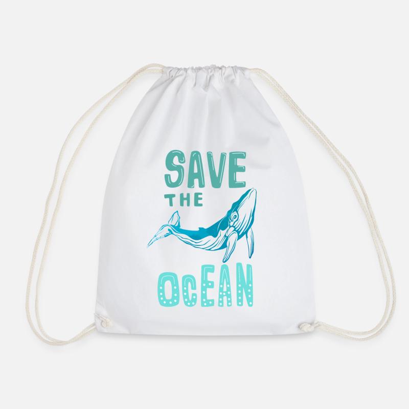 Save The Ocean - Turnbeutel - Weiß