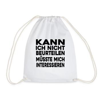 lustig - Turnbeutel - Weiß - Vorne
